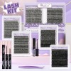 Kit Extensiones De Pestañas, 10-18mm Set De 4 Cajas