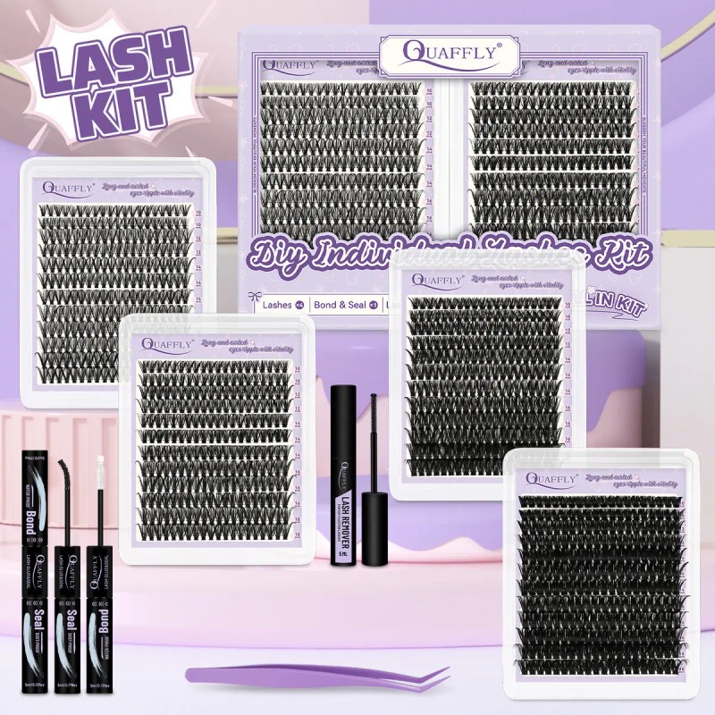 Kit Extensiones De Pestañas, 10-18mm Set De 4 Cajas