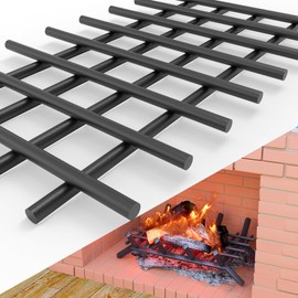 Memrita Fireplace Grate Ember Retainer, 16'' x 10'' Heavy Duty Fireplace Grate Ember Retainer Mesh, Extra Thick Solid Steel Fireplace Grate Ember Retainer for Keeping Burning Embers
