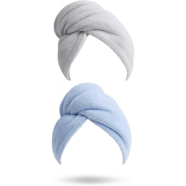 2 Pack Hair Towel Wrap for Women Quick Dry Hair