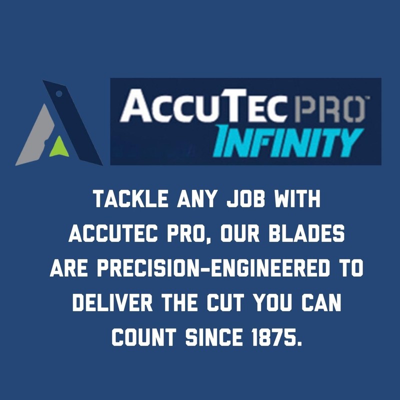 Accutec Pro Infinity Carbon Steel Utility Blades - .025 Inch