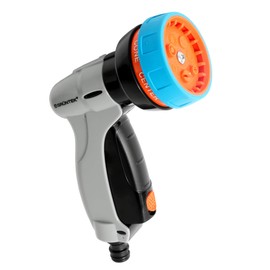 GRÜNTEK Garden Hose Nozzle, Water Spray Gun: 7 Spray Nozzle for Car washing and cleaning or Watering Flowers Lawn and Garden