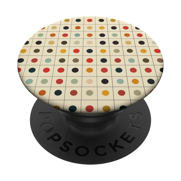 Retro Grids With Dots PopSockets Standard PopGrip