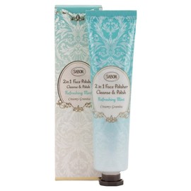 Sabon 2 in 1 Face Polisher Cleanse & Polish Refreshing Mint, 1 pc, 60ml / 사봉 2 in 1 페이스 폴리셔 클렌즈 & 폴리쉬 리프레싱 민트, 1개, 60ml