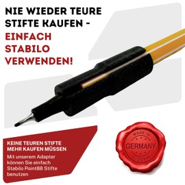 LADSPRINT® Adapter Pen Holder Suitable for Cricut Joy/Joy Extra - High Quality PETG | 100% Perfect Fit | Suitable for Stabilo 0.4 Point88+68 | Made in Germany | Precise Solution for Perfect Results