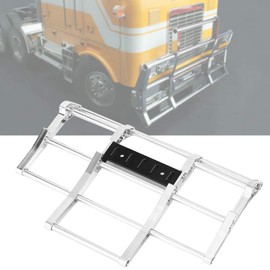 RC Front Bumper, Easy To Assemble RC Truck Bumpers for King Hauler Globe Liner 1/14 Cars(N10210S silver)