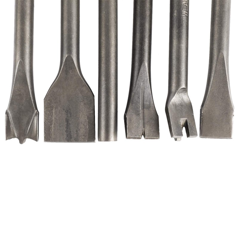 BTSHUB Pneumatic Chisel Set 9pcs Air Hammer Punch Chipping Bits