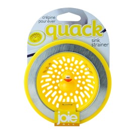 MSC International 11001 Joie Quack Kitchen Sink Strainer Basket, Stainless Steel and BPA-Free Plastic, 4.5", Yellow