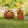 FRANK FLECHTWAREN Autumn stake pumpkin, set of 2, metal, rust