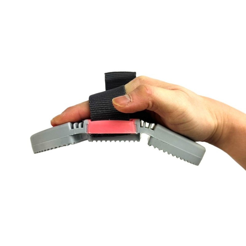 Rubber Curry Comb Massage Brush with Velcro Fastening Flexible Ergonomic