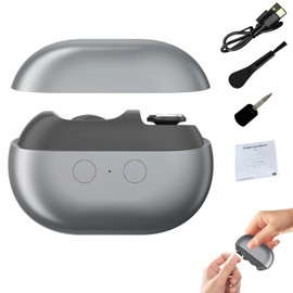 Easy Clip Smart Nail Clipper,New 3 in 1 Easyclip Electric Nail Clippers for Seniors,Automatic Nail Clipper with LED Light & Nail Scraps Storage,Toenail Trimmer for Thick Nails,Seniors,Adult(Gray)