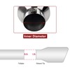 Upower 4" to 10" Exhaust Tip Mirror Polished 4 Inch