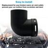 Cotonlake Diesel Air Heater Duct Connector,60mm/2.4inch L-Shape Elbow Ducting Pipe