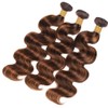 Dokksiiia P430 Highlight Body Wave Bundles Human Hair Chocolate Brown
