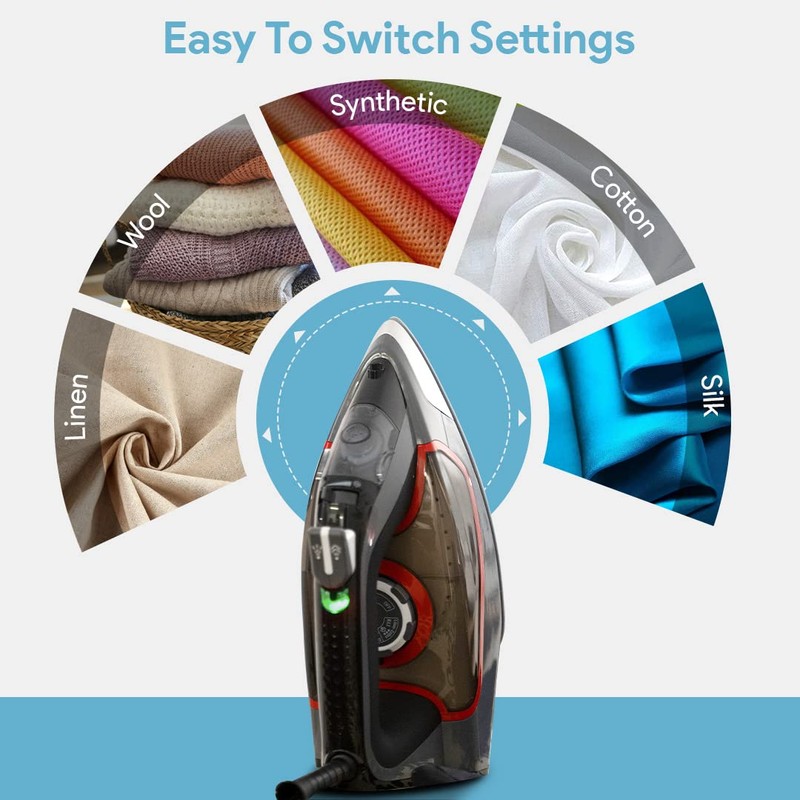 Bartnelli Pro Luxury Steam Iron for Clothes | New Powerful