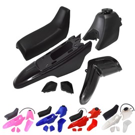 munirater Plastic Mud Guard Body Seat Gas Tank & Seat With Screws Replacement for PW50 PY50 PW 50 Blue red black pink white