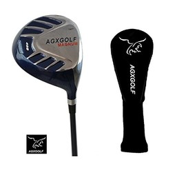 AGXGOLF Ladies Left Hand Tall Length (45.25 inch) Magnum 460cc 10.5 Degree Driver wLady Flex Graphite Shaft: + Head Cover; Built in USA!