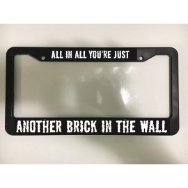Pink Floyd Brick In the Wall Song Music Rock Band Black License Plate Frame