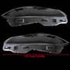QPCRAP 2Pcs Front Headlamp Headlight Lens Cover Shell Clear Fit
