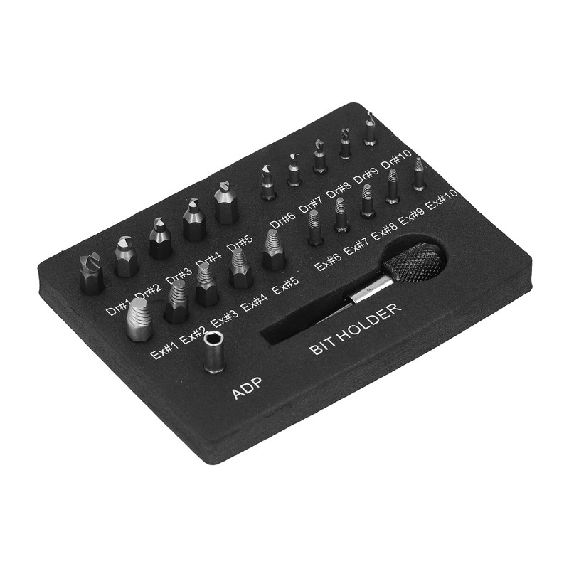 22Pcs Damaged Screw Extractor Stripped Broken Bolt Remover Tool All