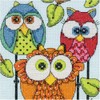 Dimensions Owl Trio Counted Cross Stitch Kit