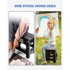 ACKO 11 inch Folding Step Stool Lightweight Plastic Step Stool