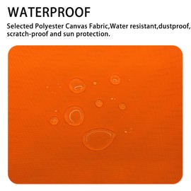 Gheeidau Canvas Repair Patch 9×11 Inch 3Pcs Waterproof Self-Adhesive Fabric Repair Patch for Tents,Boat Cover,Pop Up Canopy,Patio,Bags,Car Seats,Sofas,Furniture Cover(Fluro Orange)