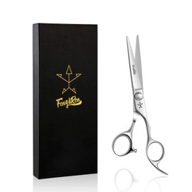 Fengliren High-end Professional Extremely Very Sharp Barber Hair Cutting Scissors Hairdresser Shears For Hair 6 Inches Haircut Scissor Made Of Stainless Steel Alloy For Hairdressing Salon and Home Use
