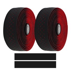 CNC 2 Pcs Road Bike Mountain Bike Handlebar Tape Black/Blue/Green/Red/Pink/Yellow/Rainbow Iris, Red