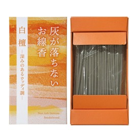 Kameyama Ash Won't Fall Incense, Sandalwood Scent, 0.7 oz (20 g)