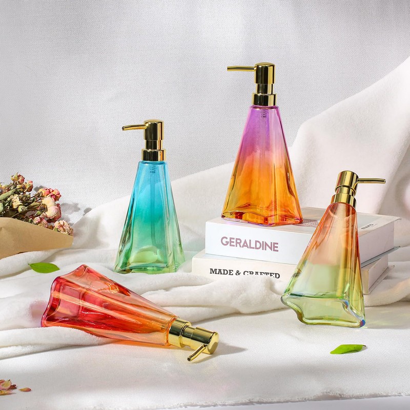 YunNasi Soap Dispenser with Pump, Refillable Liquid Hand Soap Dish