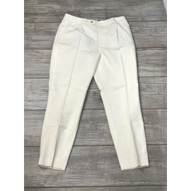 Peter Millar $149 Peter Millar Women’s Sivor Beige White Cropped Summer Pants Size 6 30 x 26