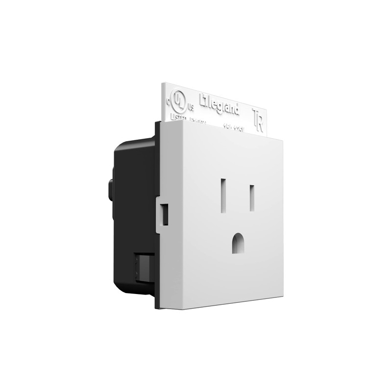 Legrand adorne 15A Single Tamper-Resistant Electrical Outlet (Without Wall Plate,