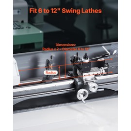 VEVOR Quick Change Tool Post Set, 6 Pcs, Includes Lathe Tool Holders, Tool Post with Turning Tool Holder Accessories, Fit for Mini Lathe & Metal Lathe 6"-12" Swing, Durable Steel Material