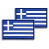 2 Pack PVC Greece Greek Country Flag Patch,PVC Country Flag