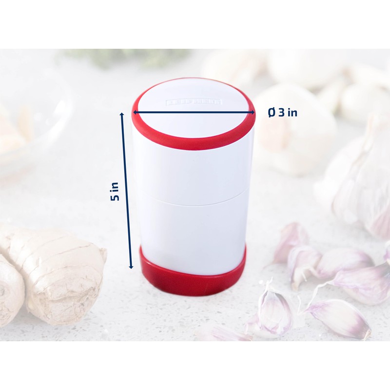 Leifheit Gourmet Garlic Slicer, Stainless Steel Blades, ABS Plastic Body,
