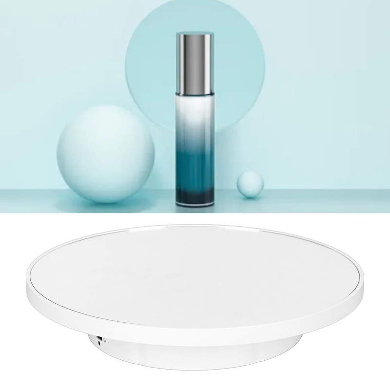 AUNMAS 360 Degree Rotating Display Stand, Electric Rotating Turntable for