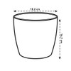 elho Brussels Round 18 - Flower Pot for Indoor -