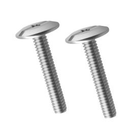 Combo Sidewalk Bolt, Hurricane Anchor for Metal, 25 Pack, 0.25” Rust-Resistant Fasteners, Flat Head, (1/4" x 1-1/2" XL Pak) 304 Stainless Steel Finish (Replace 707312)