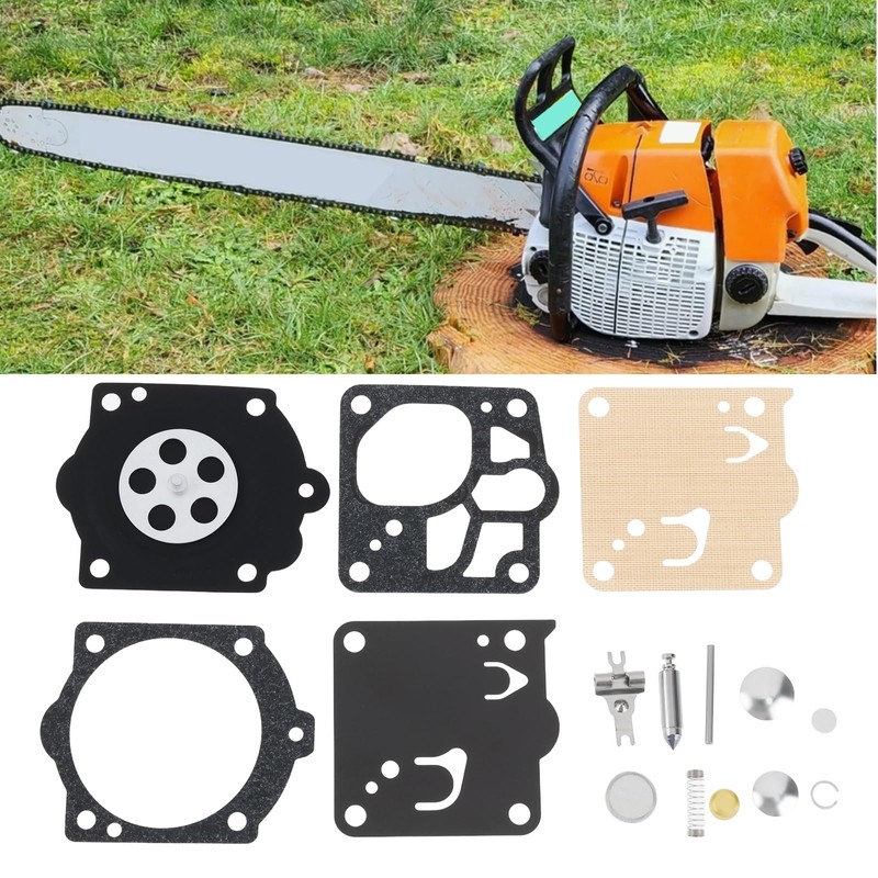 EMSea 1 Set Carburettor Diaphragm Kit Compatible with Stihl 066