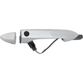 For Honda Accord 2013 14 15 16 2017 Exterior Door Handle Passenger Side | Front | Chrome | With Smart Key and Door Lock Button Handle and Cover Coupe/Sedan | Replacement For 72143TG7B71, 72141T2AB71