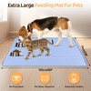 Bartuke Dog Food Mat, Extra Large 40" x 28" Silicone