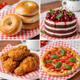 Kayaso 200‑Pack Checkered Deli Paper Sheets, 12 × 12 Inch, Dry Waxed Sandwich Wraps & Food Basket Liners – Grease‑Resistant Wax Paper for Burgers, Subs, Fries, Bakery Use