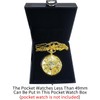 DerMacht Leather Pocket Watch Box Portable Single PU Pocket Watches