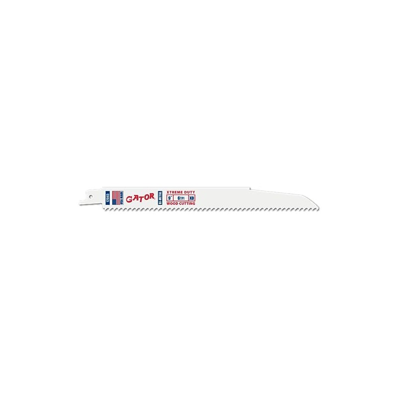 Gator Reciprocating Saw Blades 9" x 7/8" x .062 6tpi
