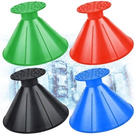 Magical Ice Scraper, Ice Scraper for Car Windshield, Round Snow Shovel Magic Cone-Shaped Funnel Snow Remover Tool