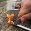 aZengear Survival Flint Fire Starter Kit, Thick Ferro Rod (4"