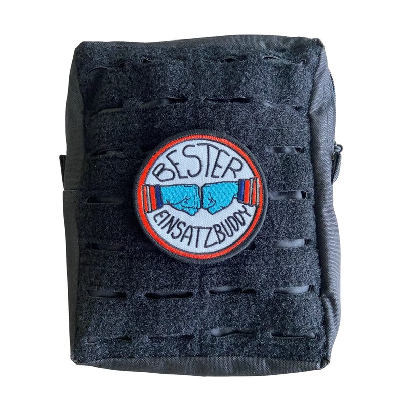 Polizeimemesshop - Bester Einsatzbuddy Rescue Textile Patch - Buddy -
