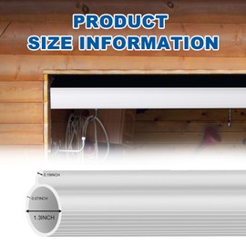 DGSL 16FT Garage Door Seals Bottom Rubber, P Bulb Garage Door -Stripping for Weatherproofing Strip Replacement Overhead Door（White）