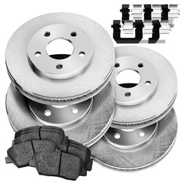 PowerSport Front Rear O.E Replacement Brake Rotors and Ceramic Pads Compatible For 1991-1991 Toyota MR2